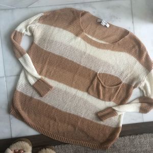 Forever 21 slouchy striped cardigan
